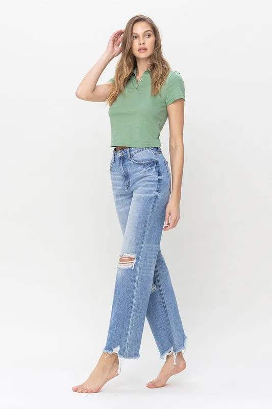 Explore More Collection - 90's Vintage Super High Rise Flare Jeans