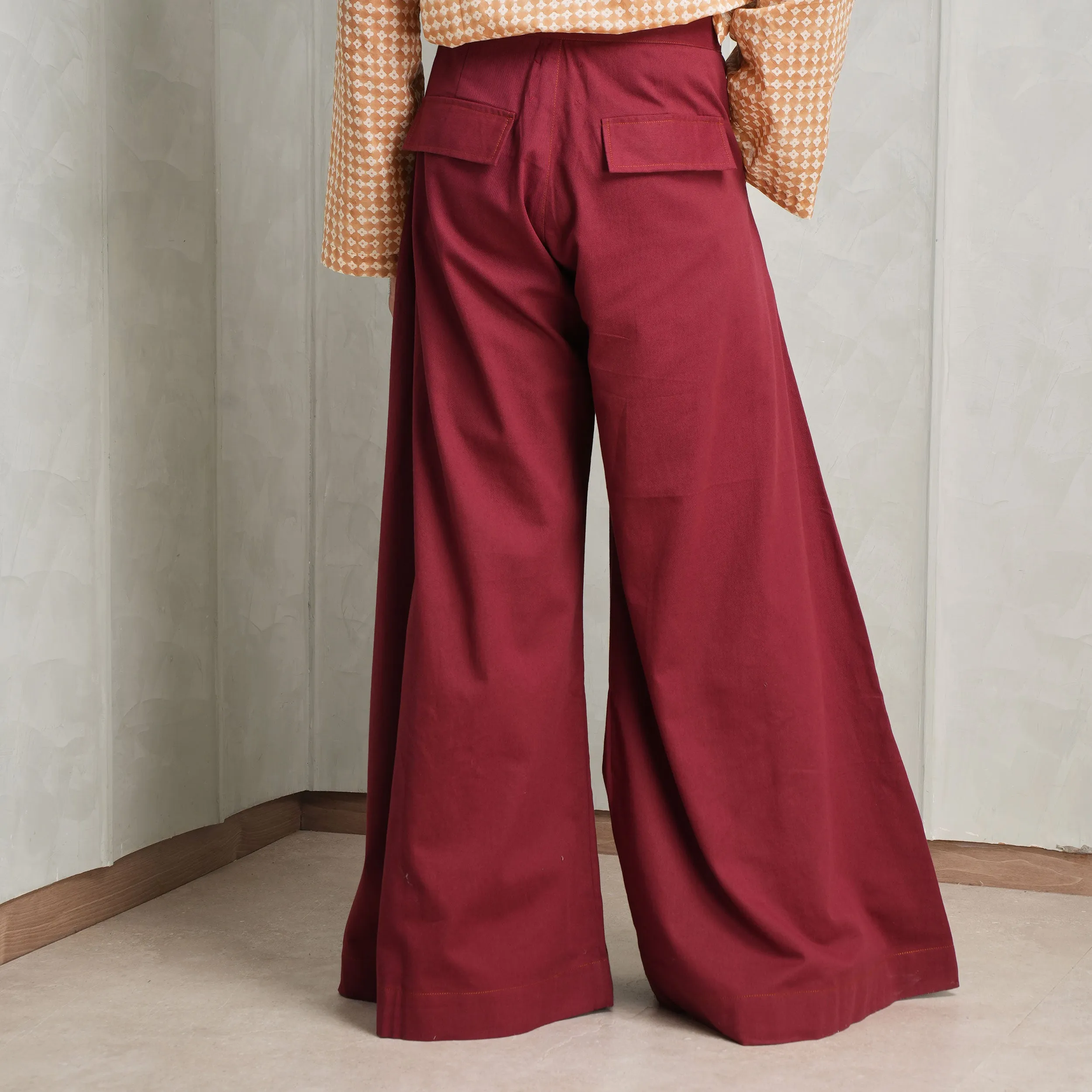 Extra Wide Leg Drill Trousers