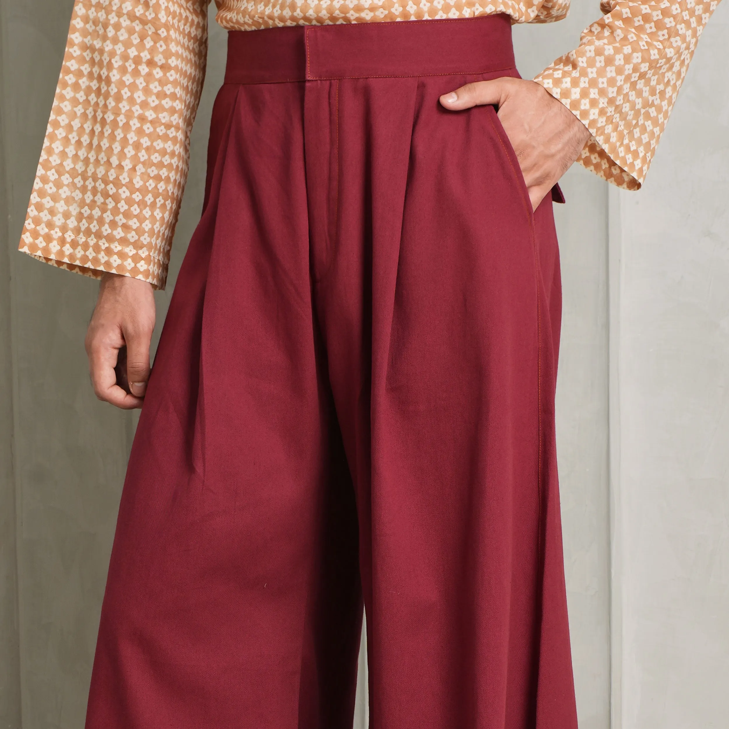 Extra Wide Leg Drill Trousers