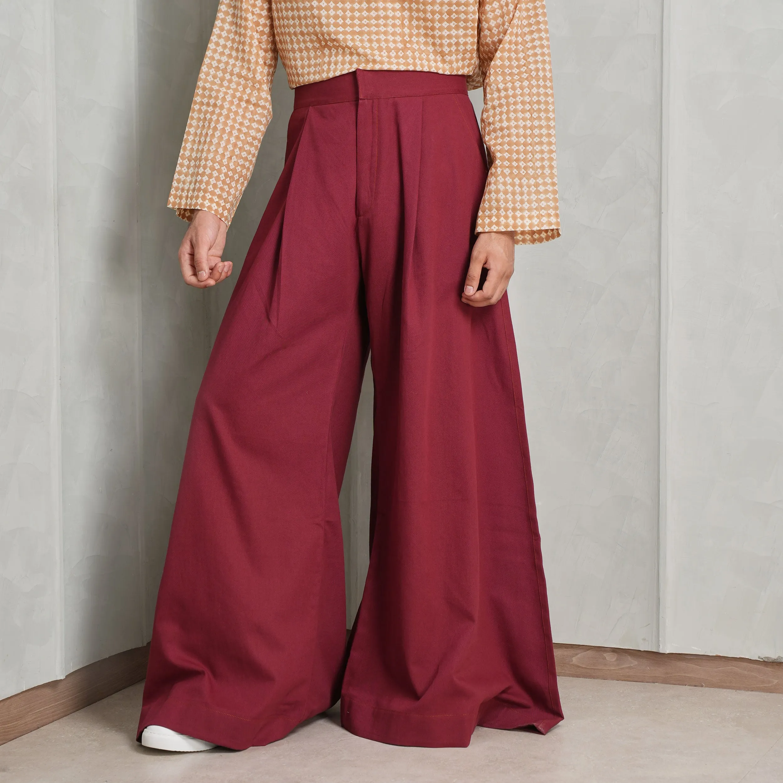 Extra Wide Leg Drill Trousers