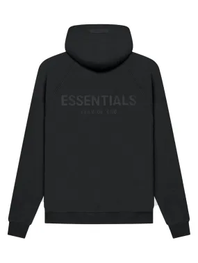 Fear Of God Essentials Back Logo Hoodie Black [SS21]