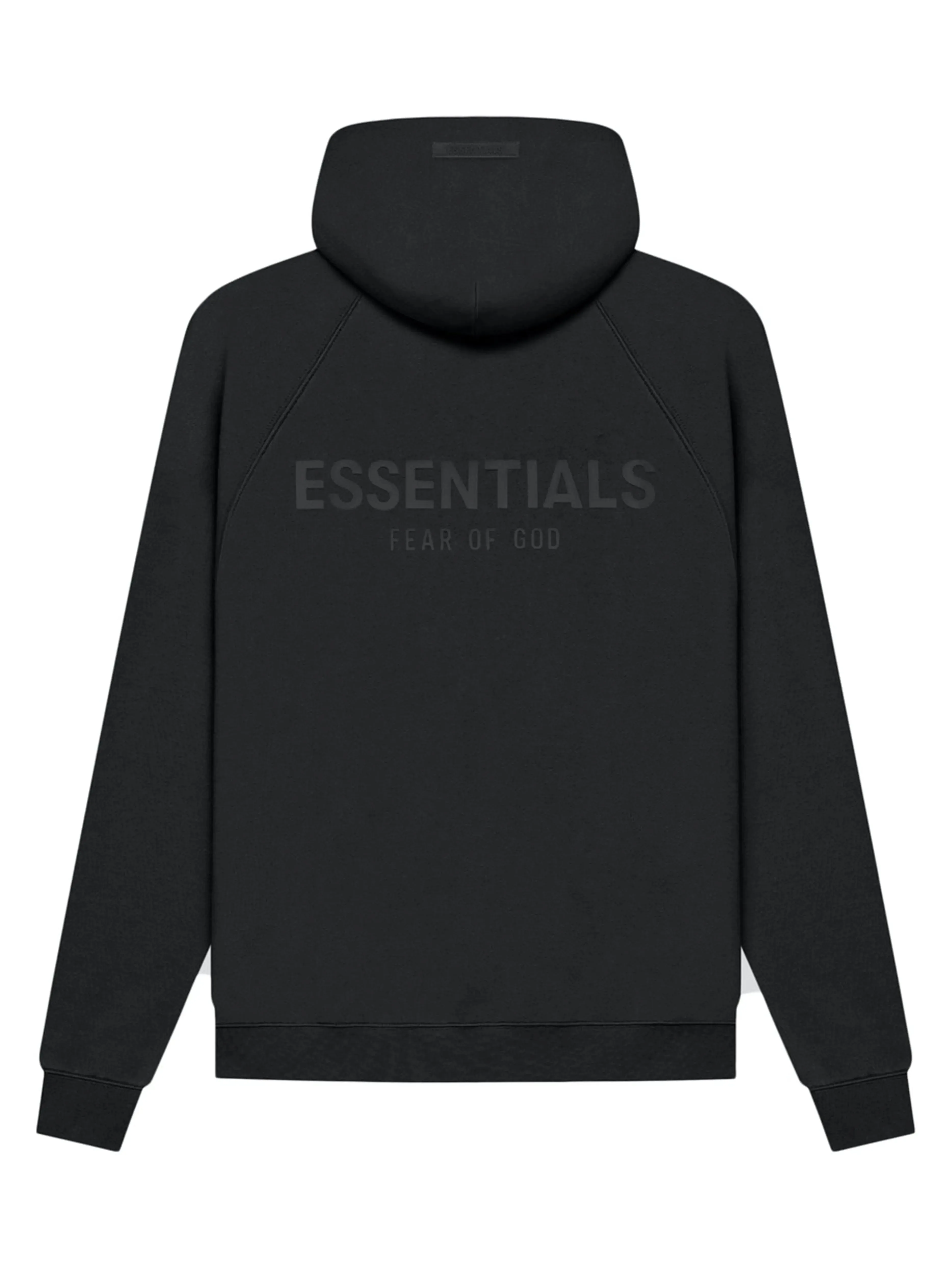 Fear Of God Essentials Back Logo Hoodie Black [SS21]