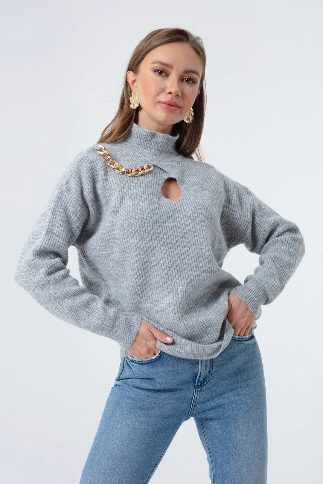 Female Chain Shardon Knitwear Sweater