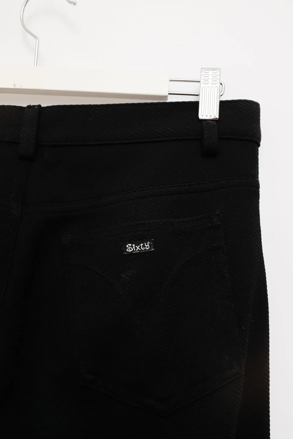 FLARED BLACK LOW WAIST MISS SIXTY VINTAGE PANTS