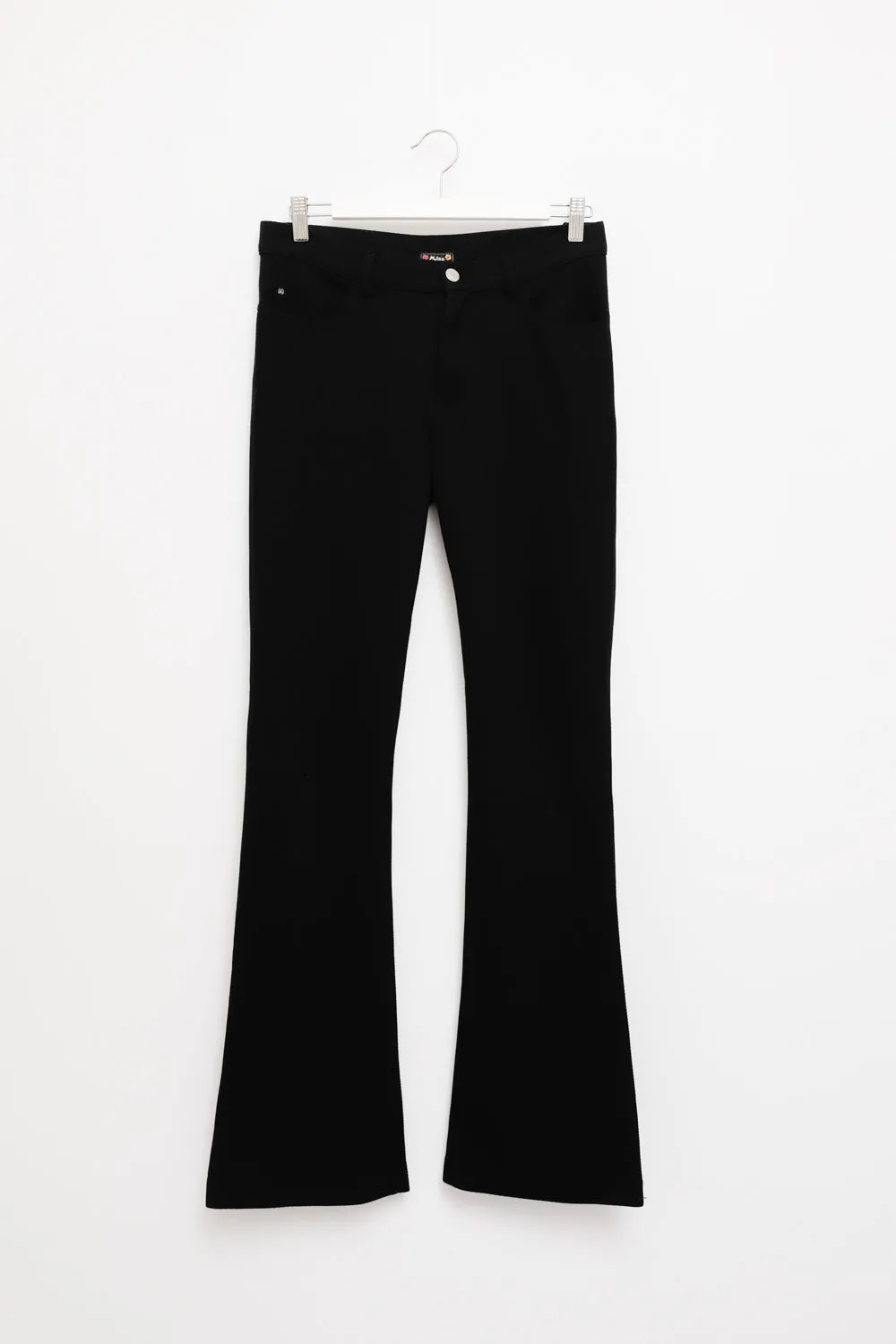 FLARED BLACK LOW WAIST MISS SIXTY VINTAGE PANTS