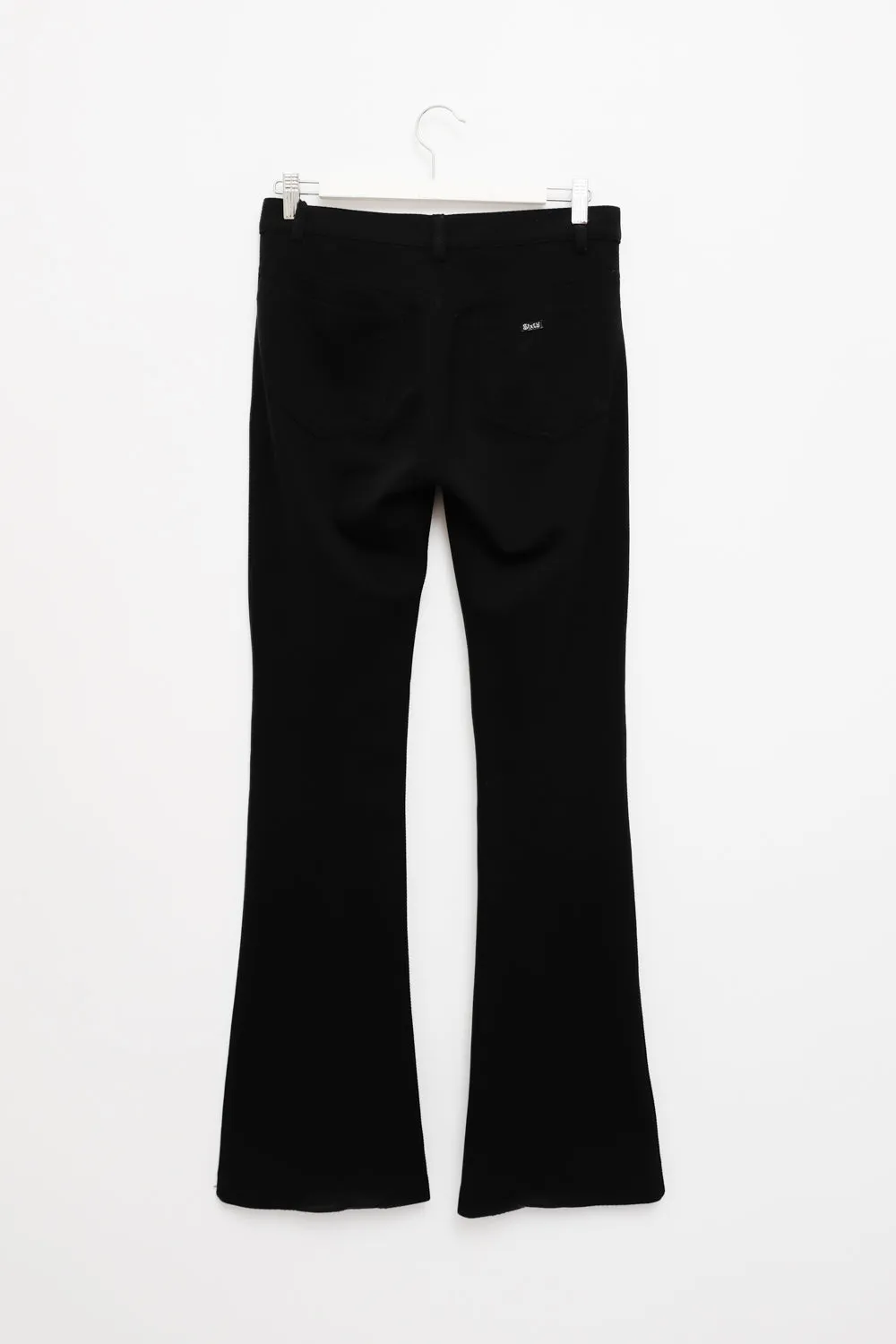 FLARED BLACK LOW WAIST MISS SIXTY VINTAGE PANTS