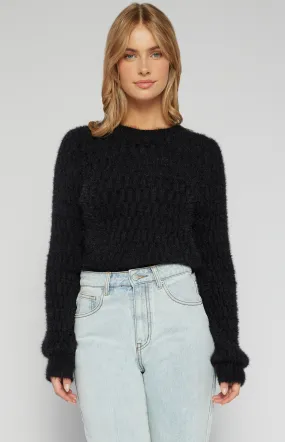 Fluffy Knit Black