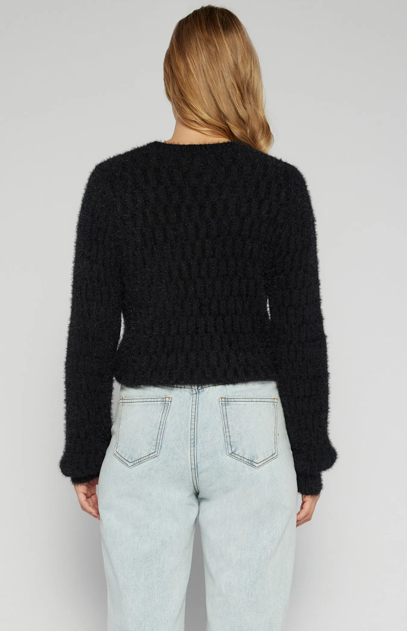 Fluffy Knit Black