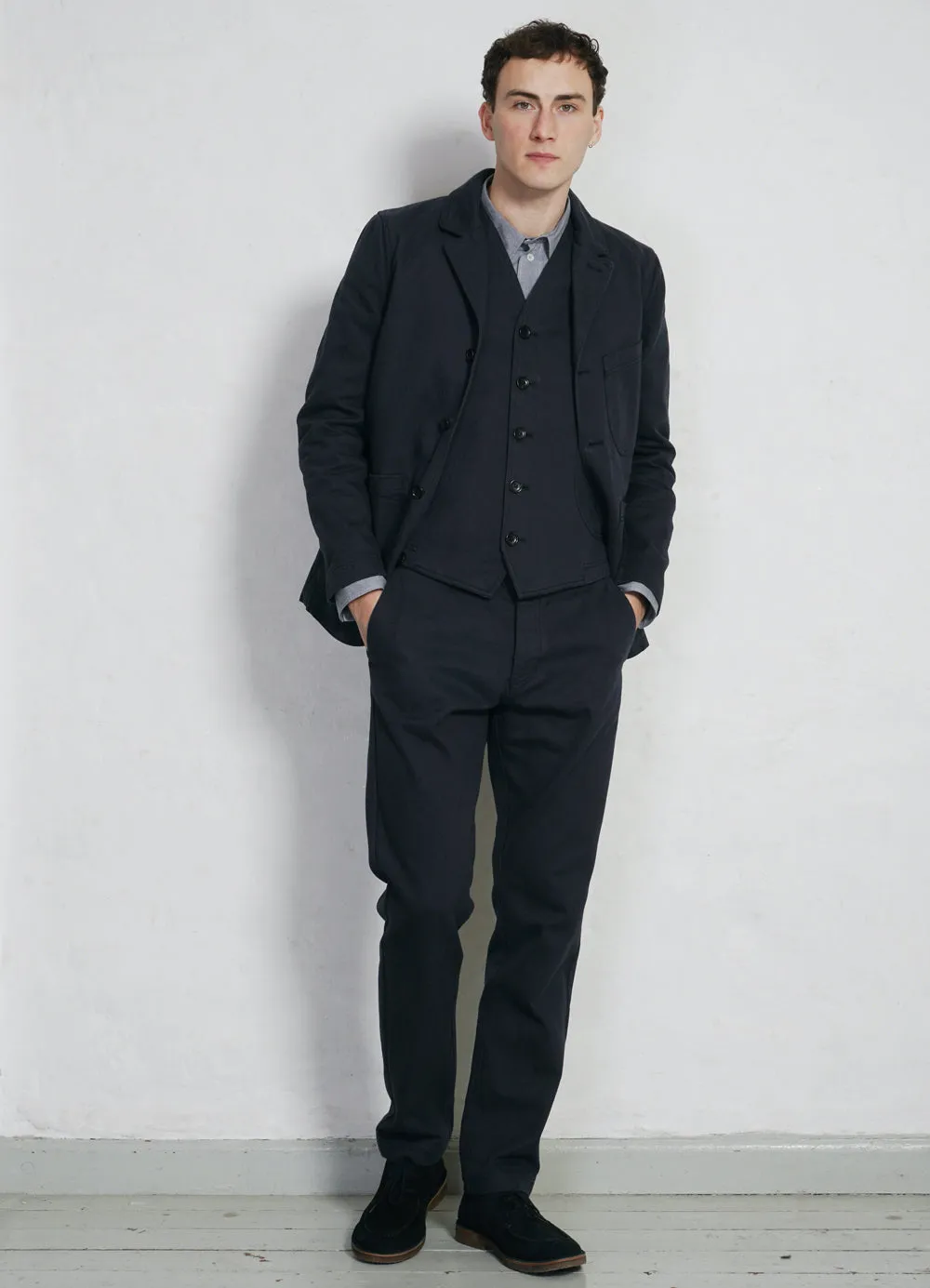 FRED | Regular Cut Work Trousers | Dark Navy