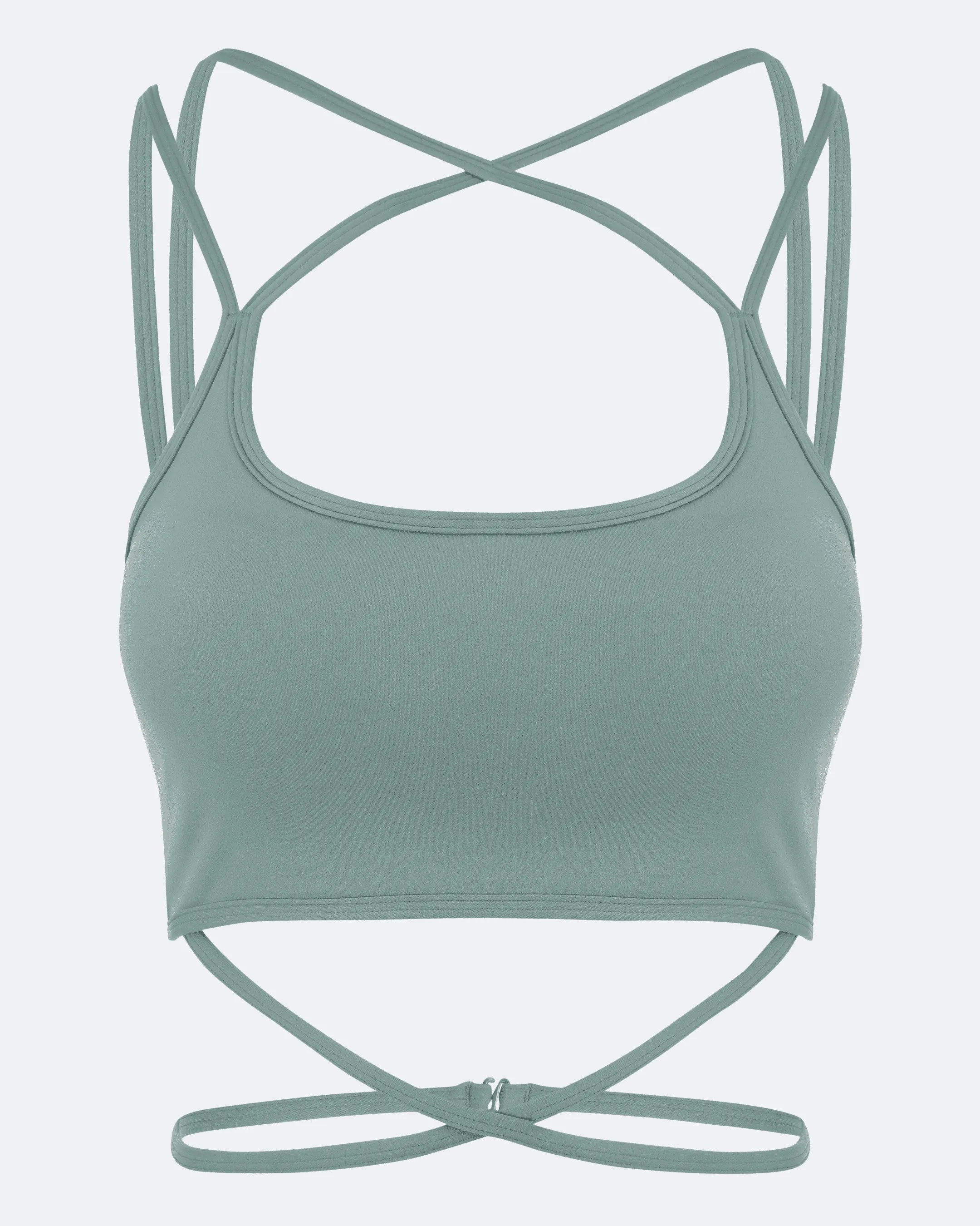 Fresh Green Strappy Front Top