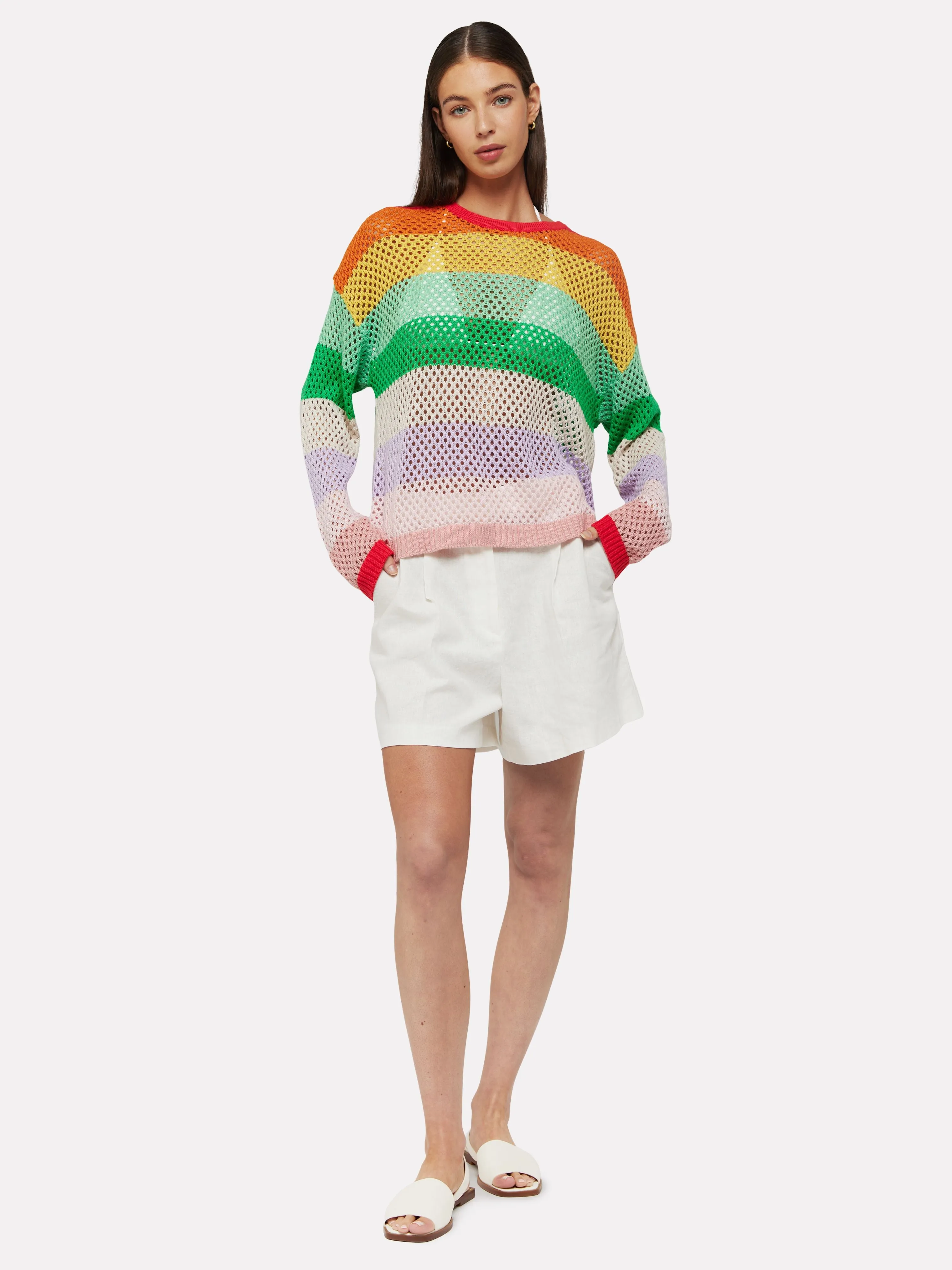 GIANNA OPEN STITCH SWEATER - BRODIE