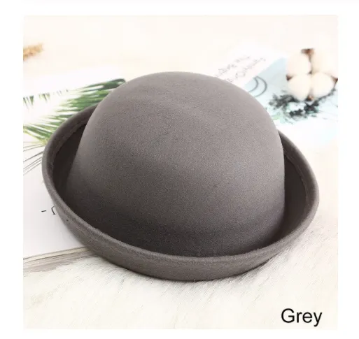 Girls And Boys  Woolen Adjustable Bowler Fedora Hat - ONLY 5 LEFT !!!