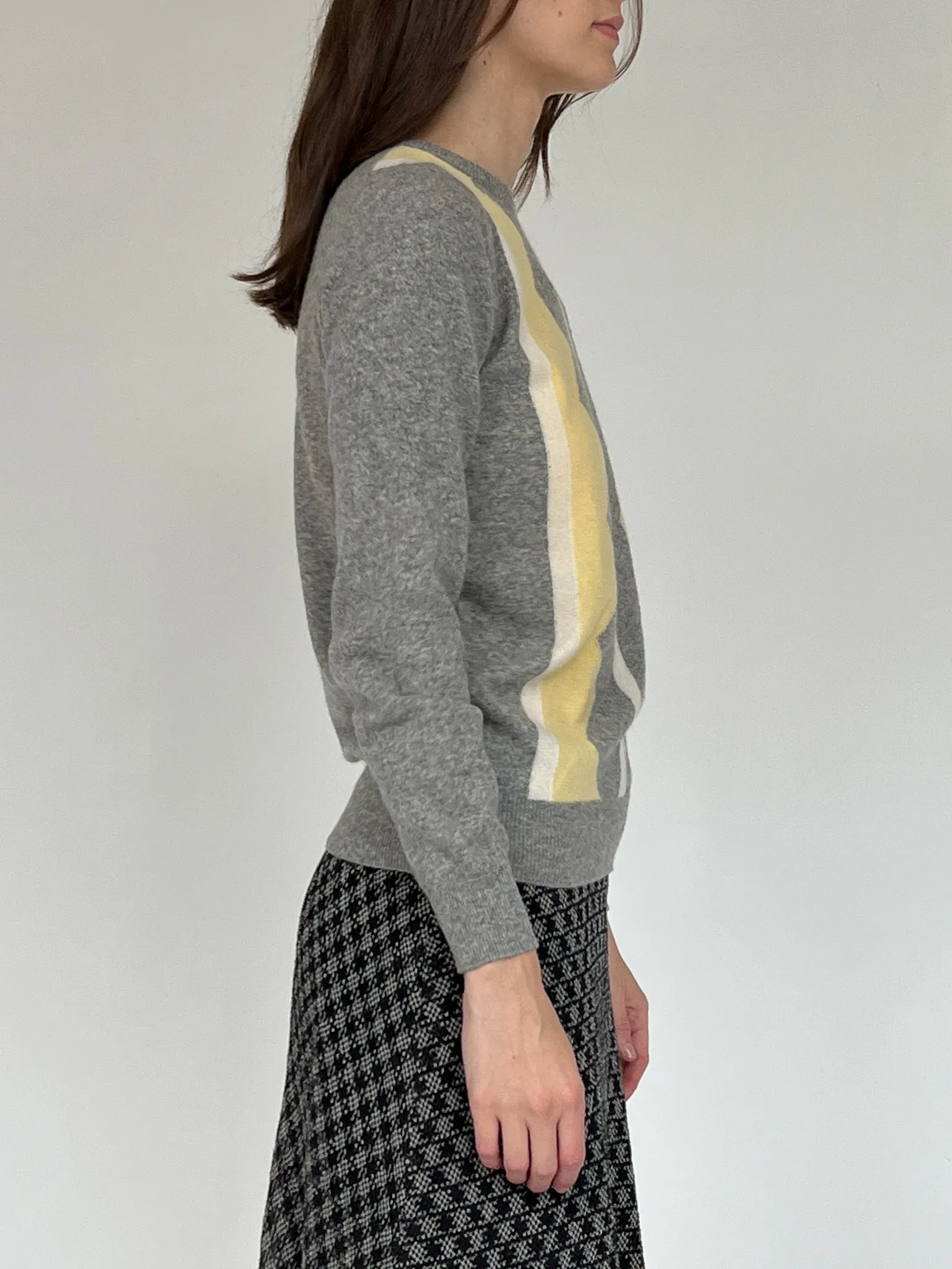 Gray Yellow   Cream Geo Cashmere (M)