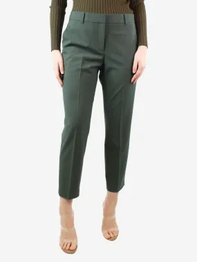 Green wool pocket trousers - size UK 12