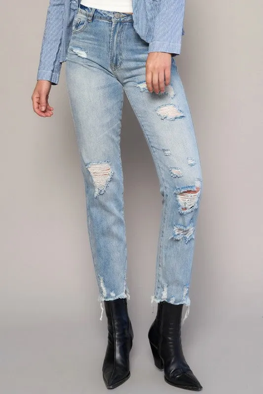 HIGH RISE GIRLFRIEND JEANS