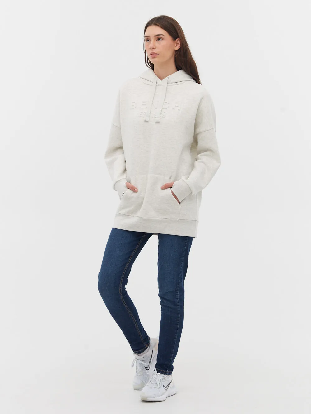 Ivyisla Longline Deboss Hoodie