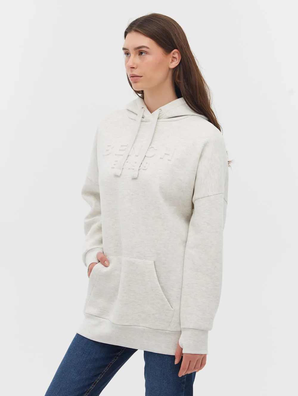 Ivyisla Longline Deboss Hoodie