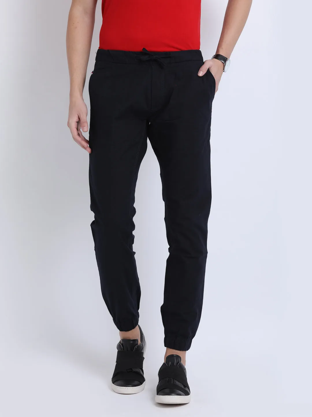 JDC Casual Solid Jogger Trouser - Blue