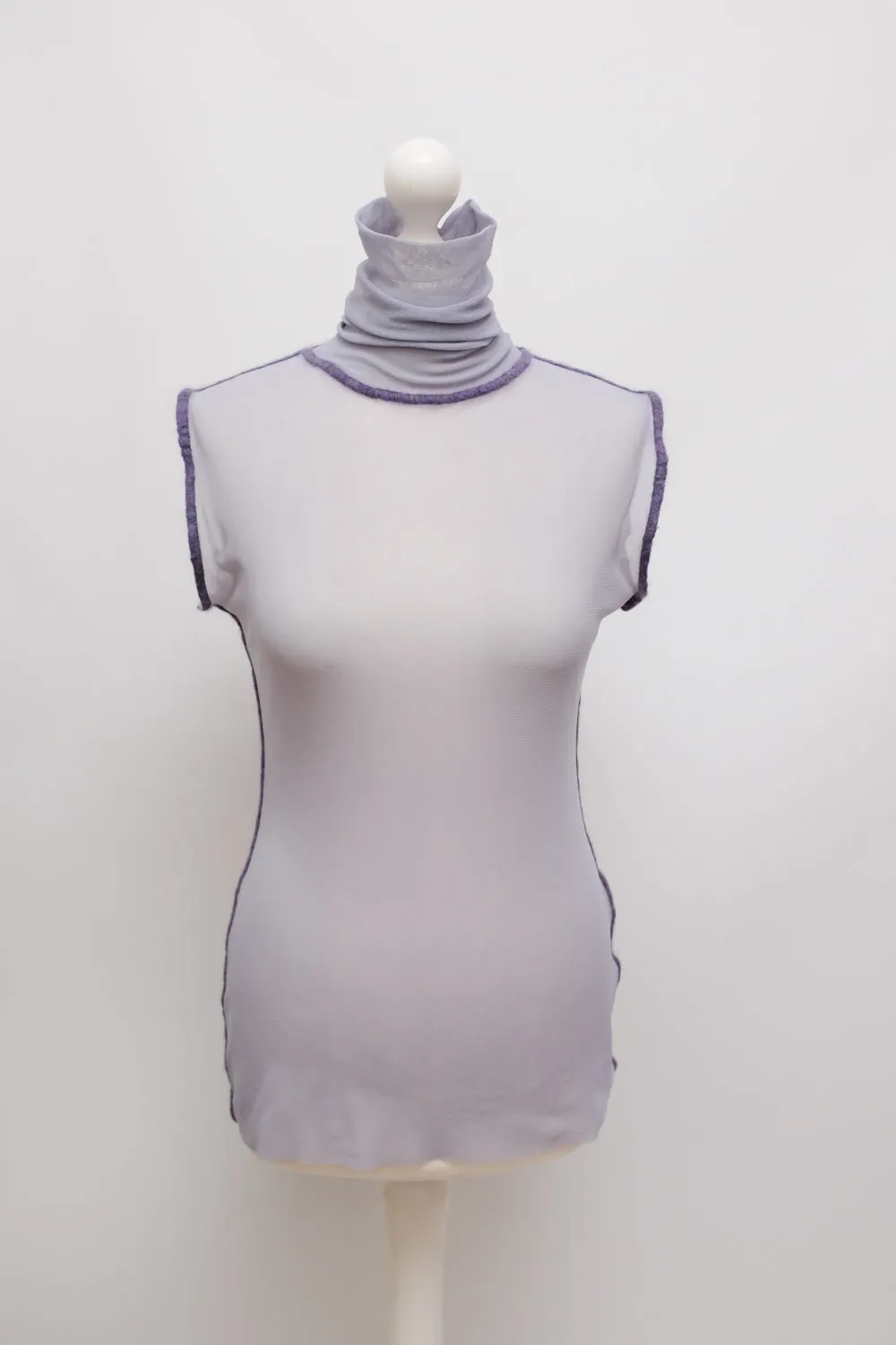 JEAN PAUL GAULTIER MAILLE VINTAGE MESH LILAC TOP