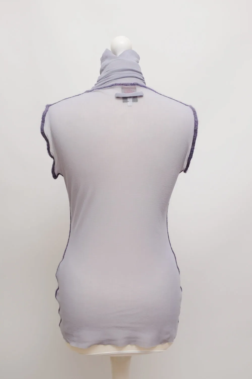 JEAN PAUL GAULTIER MAILLE VINTAGE MESH LILAC TOP