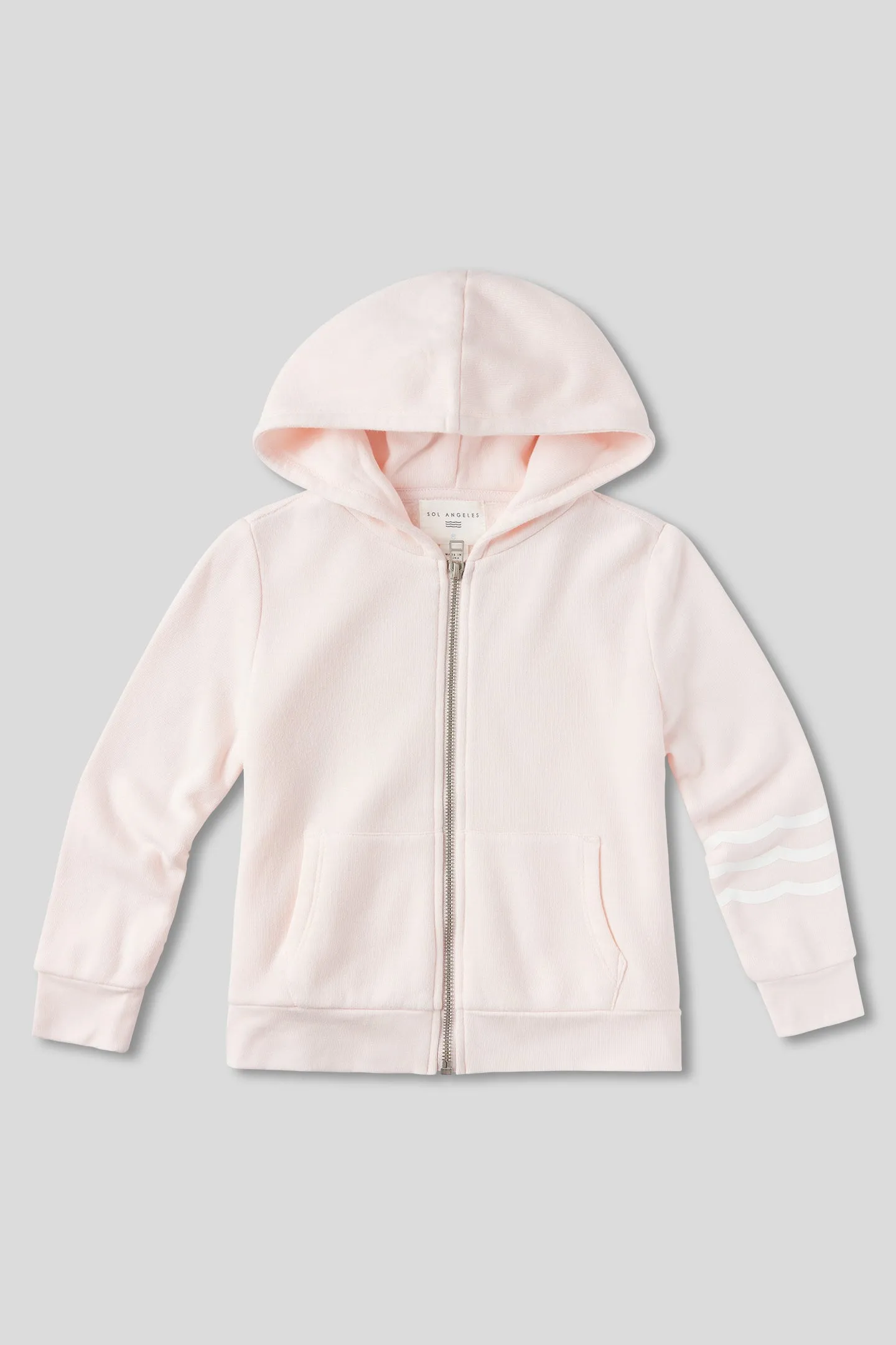 Kids Coastal Waves Zip Hoodie