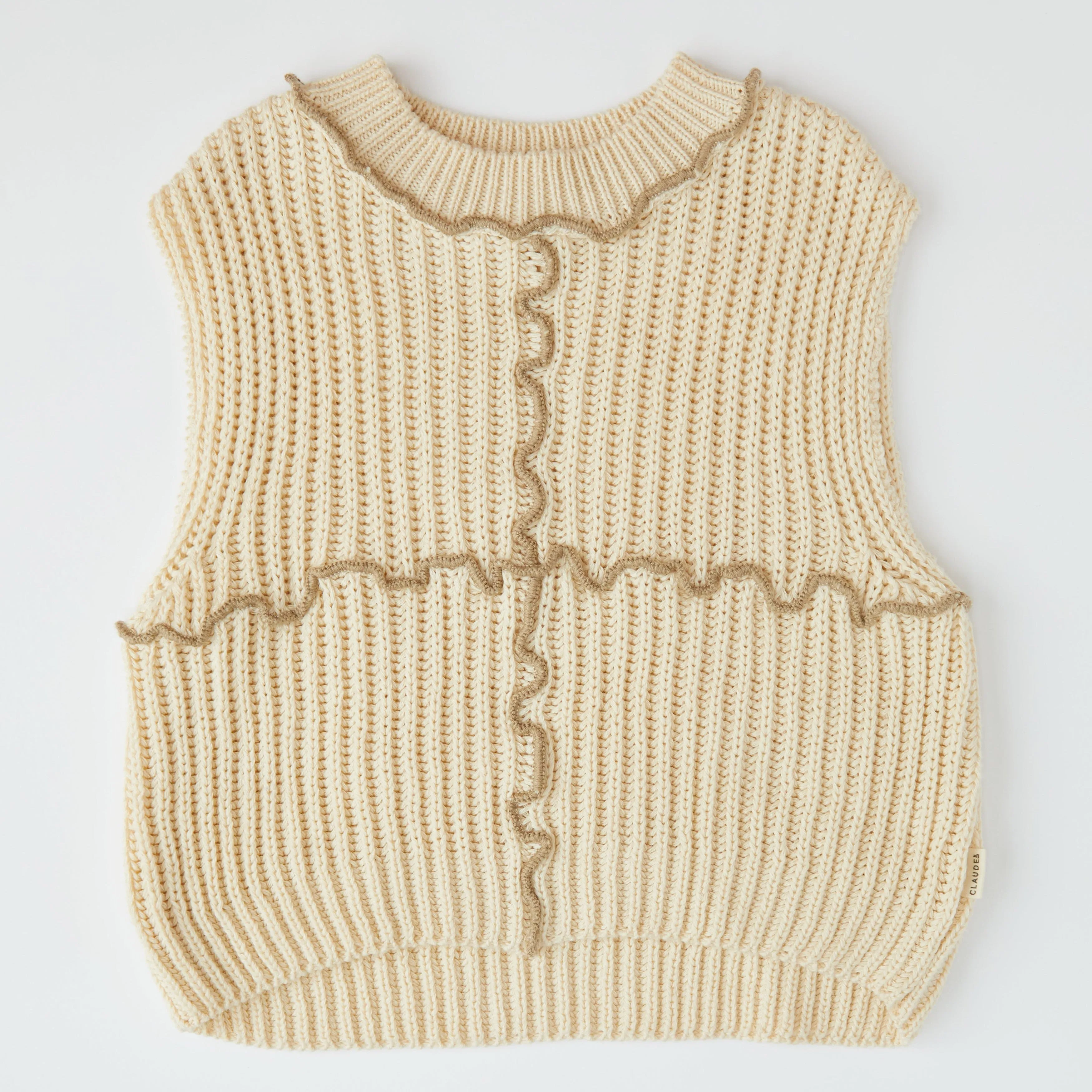 Knit Tank Vest - Chalk