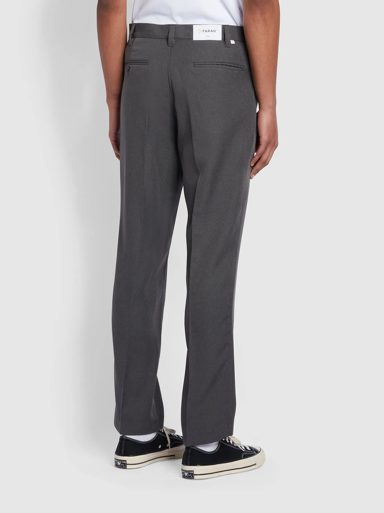 Ladbroke Hopsack Trousers In Farah Grey