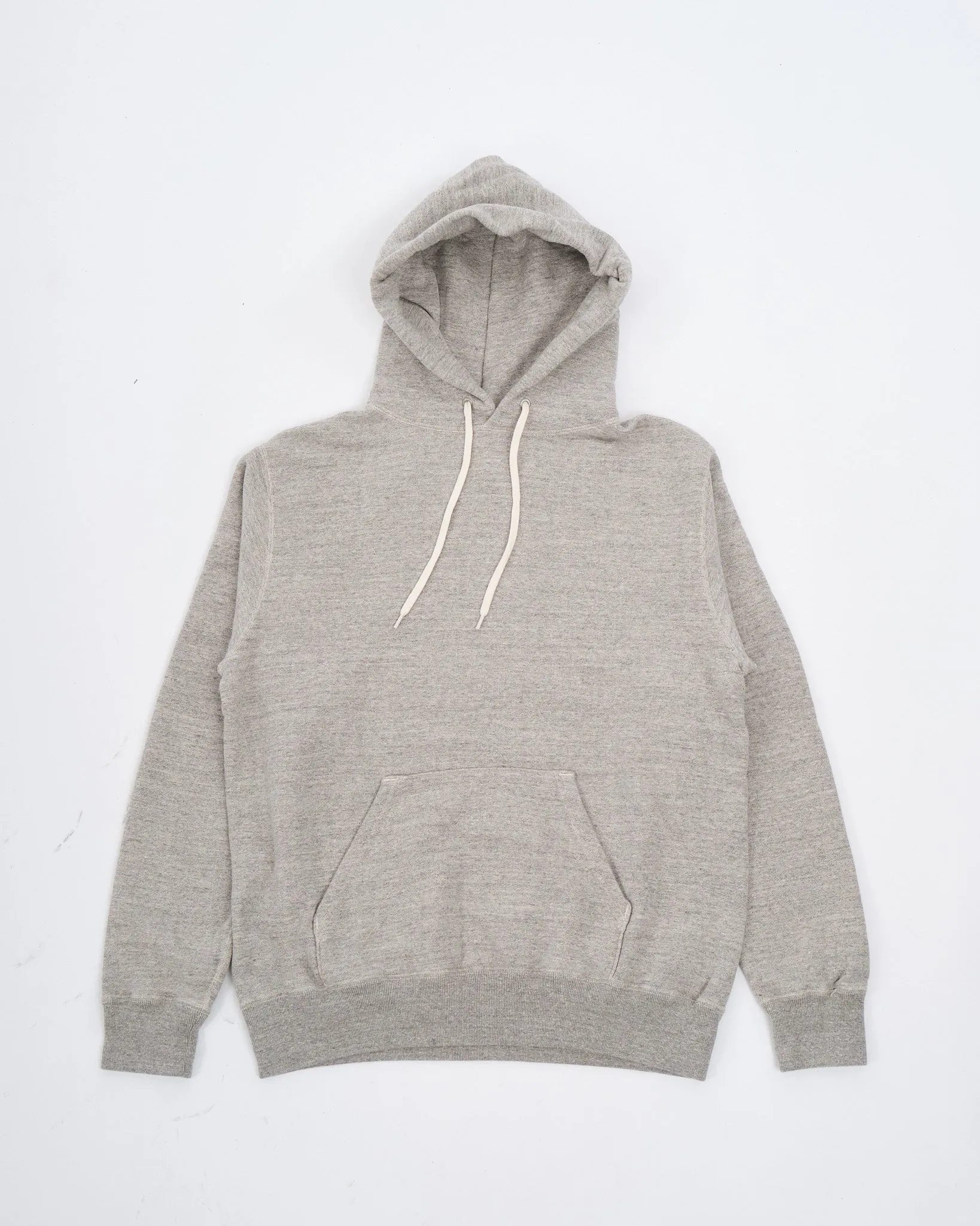 LOOP WHEEL HOODED SWEAT SHIRT HEATHER GRAY