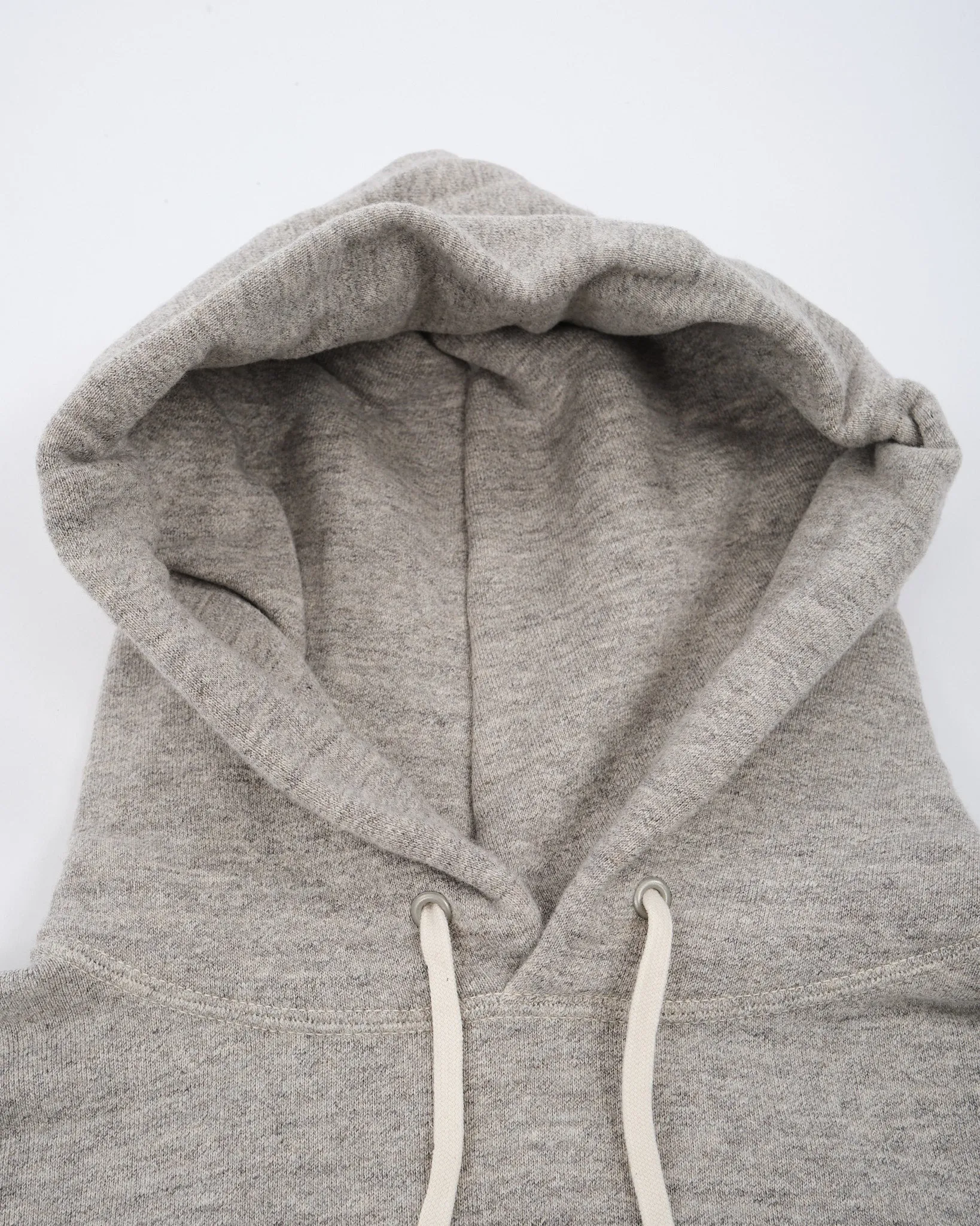 LOOP WHEEL HOODED SWEAT SHIRT HEATHER GRAY