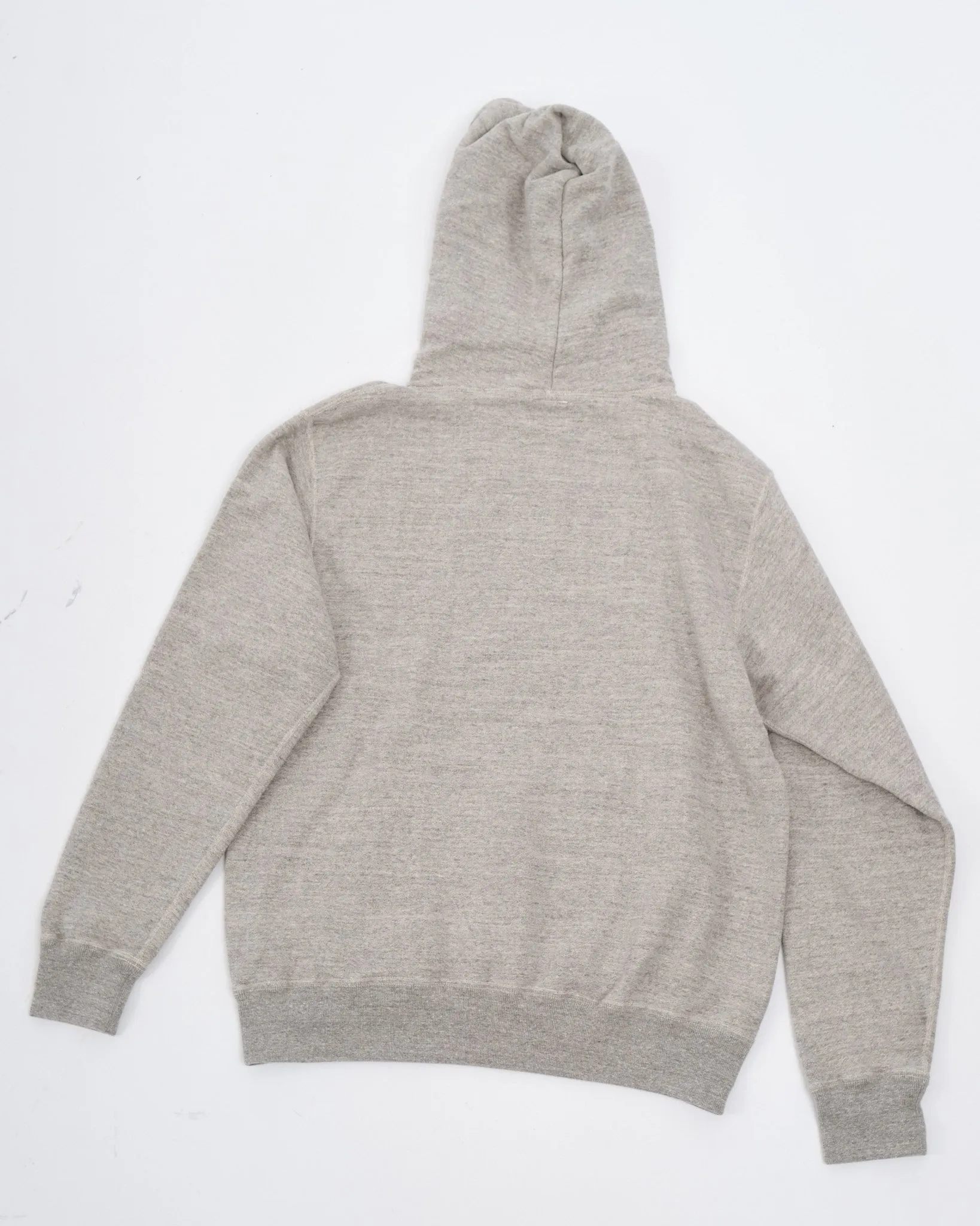 LOOP WHEEL HOODED SWEAT SHIRT HEATHER GRAY