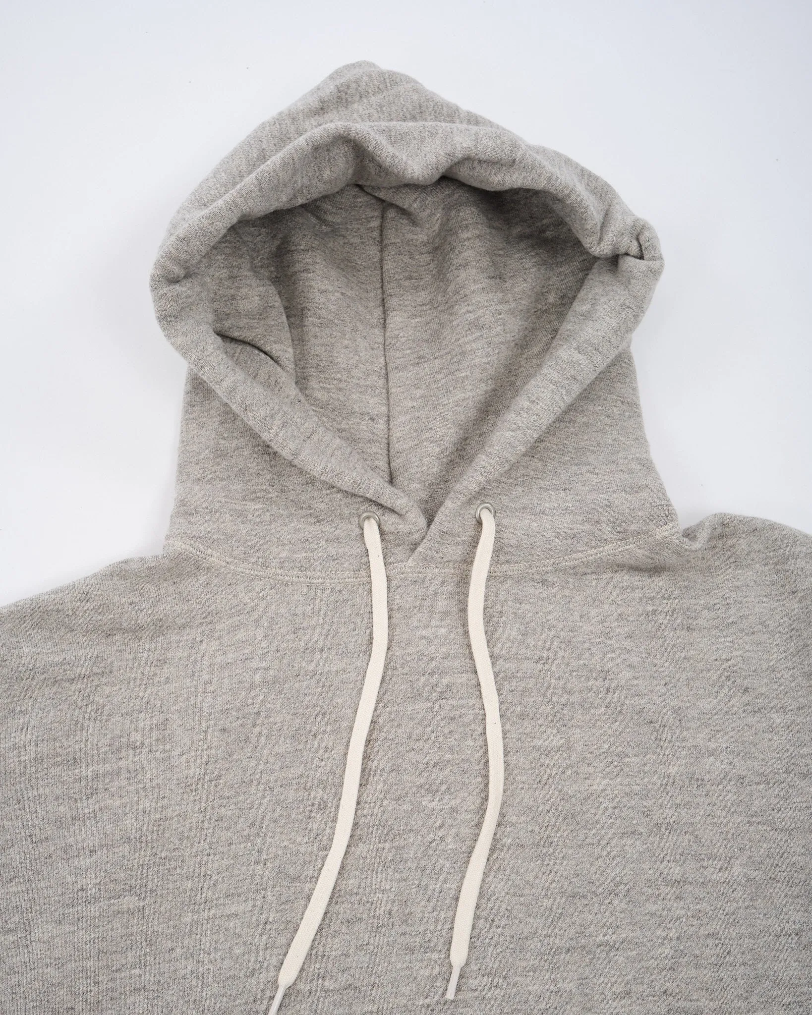 LOOP WHEEL HOODED SWEAT SHIRT HEATHER GRAY