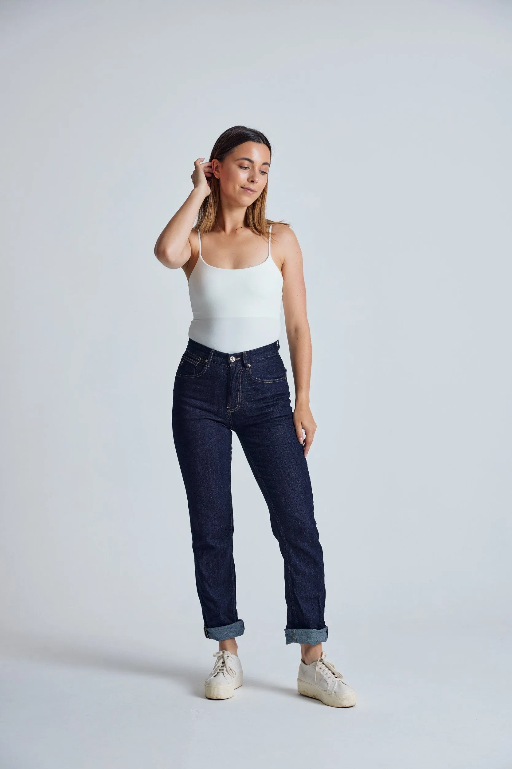 LUCILLE Rinse - Organic Cotton Jeans by Flax & Loom