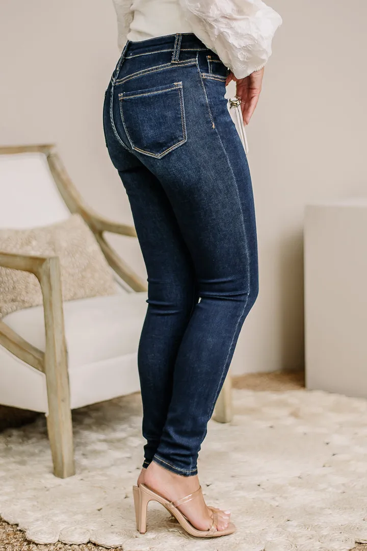 Lustrous Dark Skinny Jeans