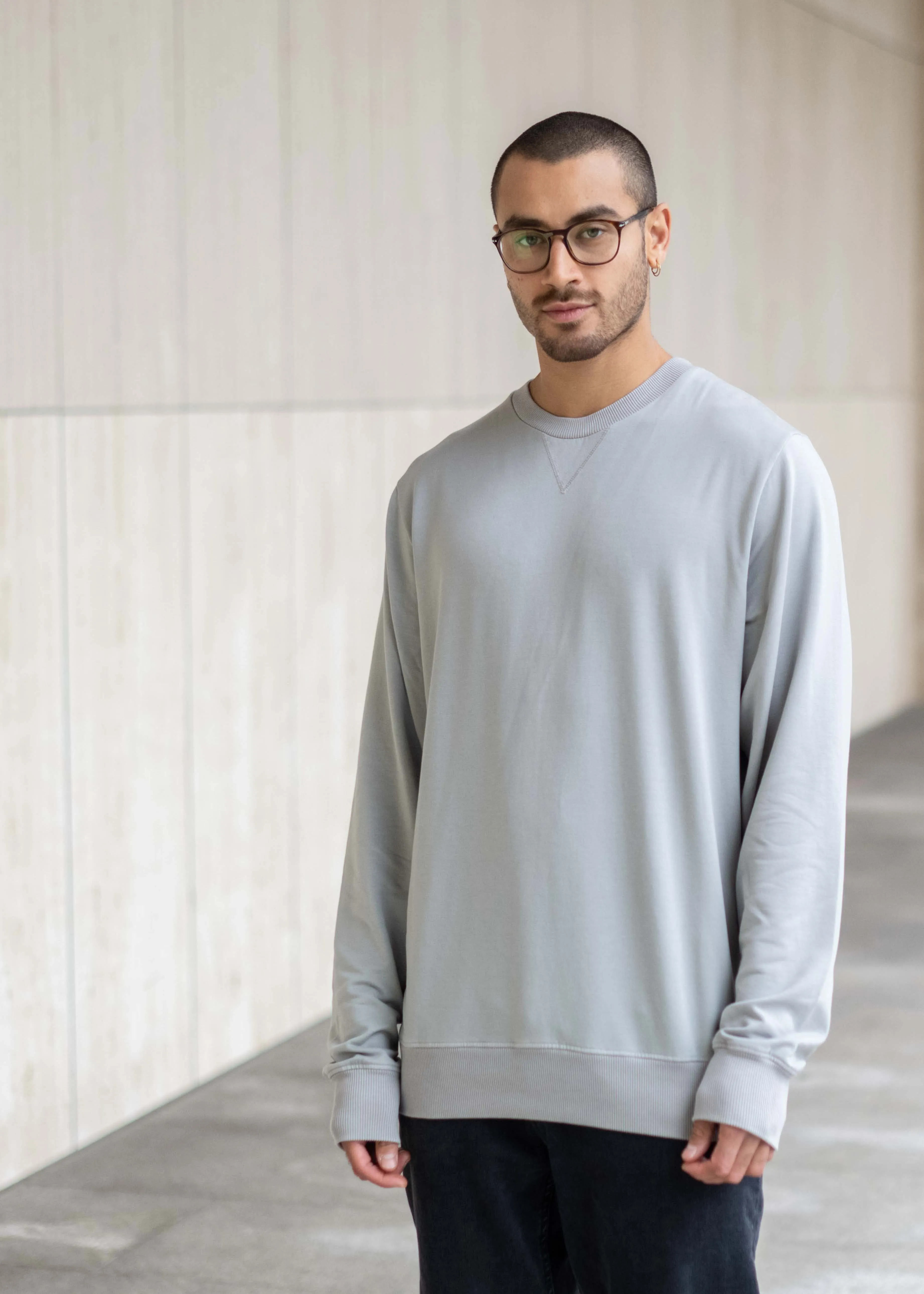 Lyocell-Sweater SIM UltimateGrey