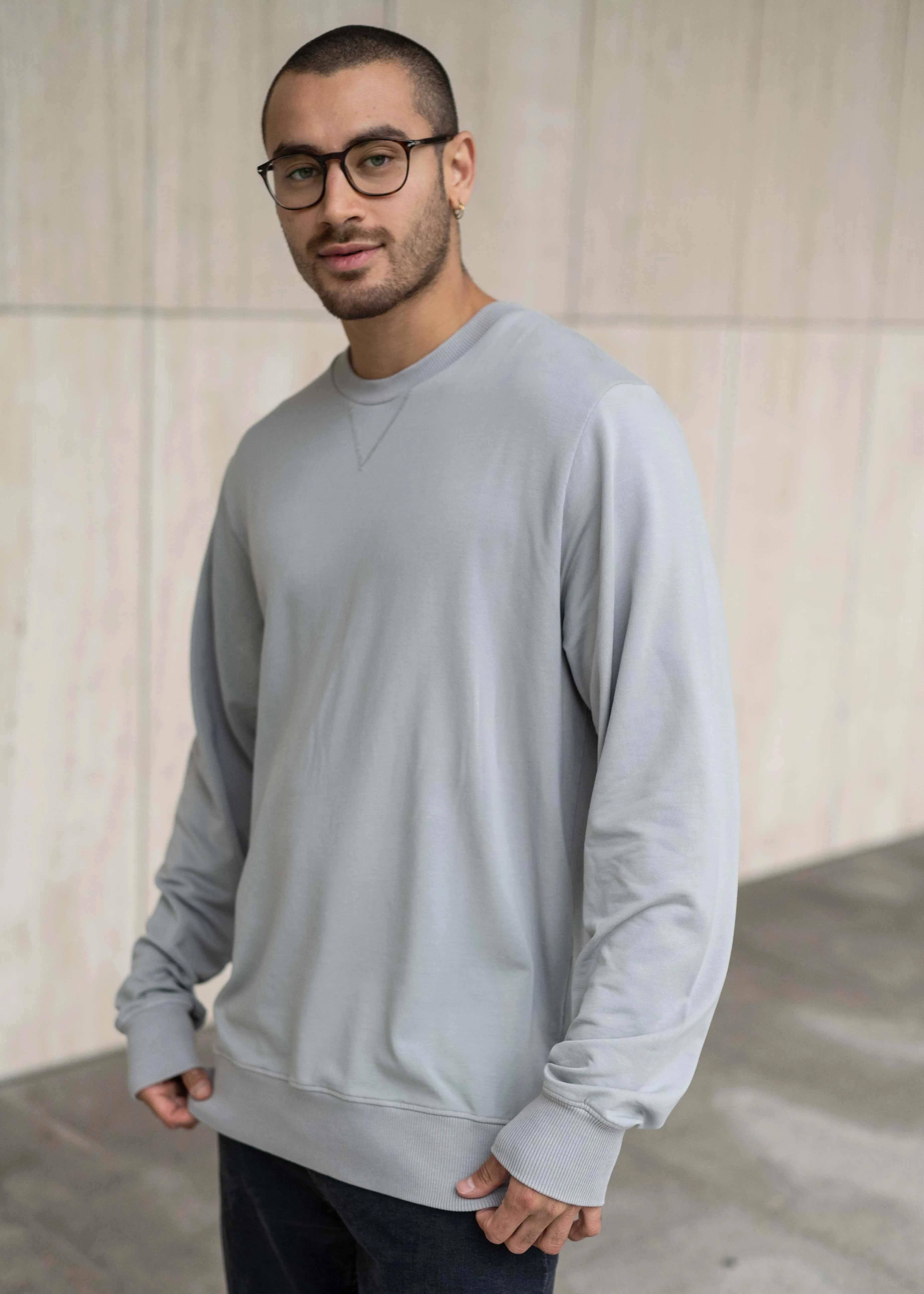 Lyocell-Sweater SIM UltimateGrey