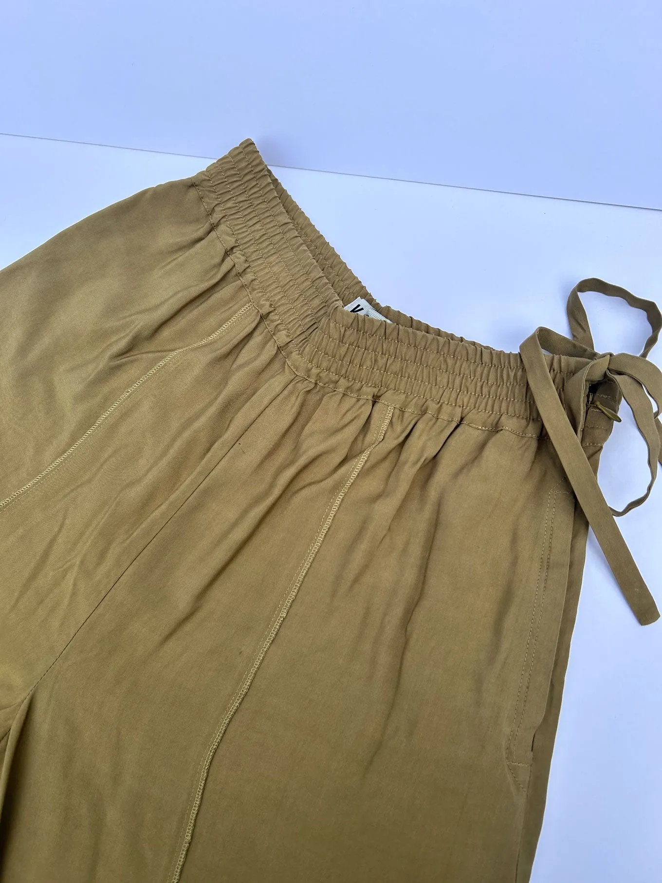 MARIE - Rayon Trousers Khaki