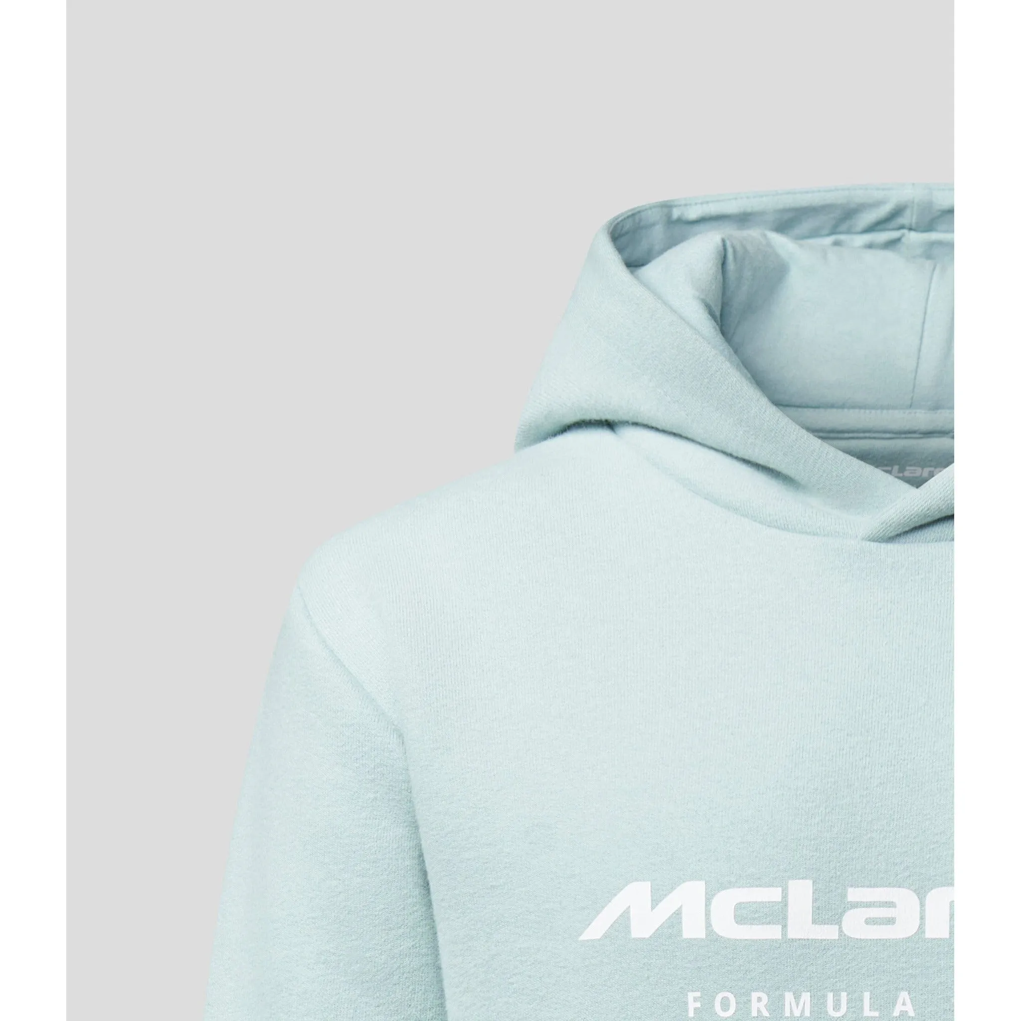 McLaren F1 Kids Core Essentials Hoodie- Youth Papaya/Phantom/Storm Gray/Cloud Blue