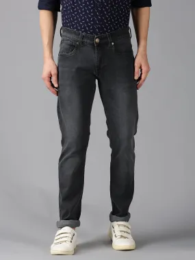 MEN'S BLACK WASHED SLIM FIT JEANS