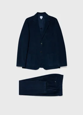 Men's Corduroy Two-Piece Suit in Navy