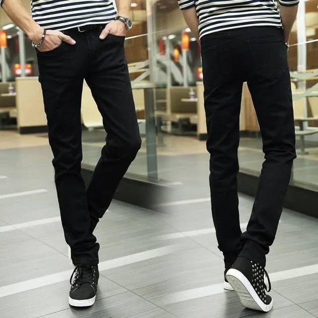 Men's Fashionable Shiny Jeans.