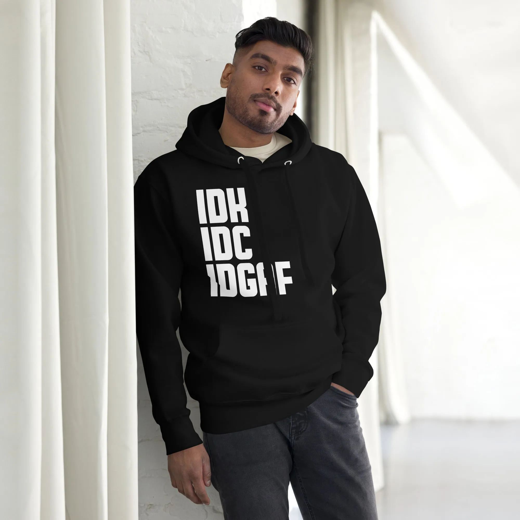 Men's Slogan And Text Print Hoodie