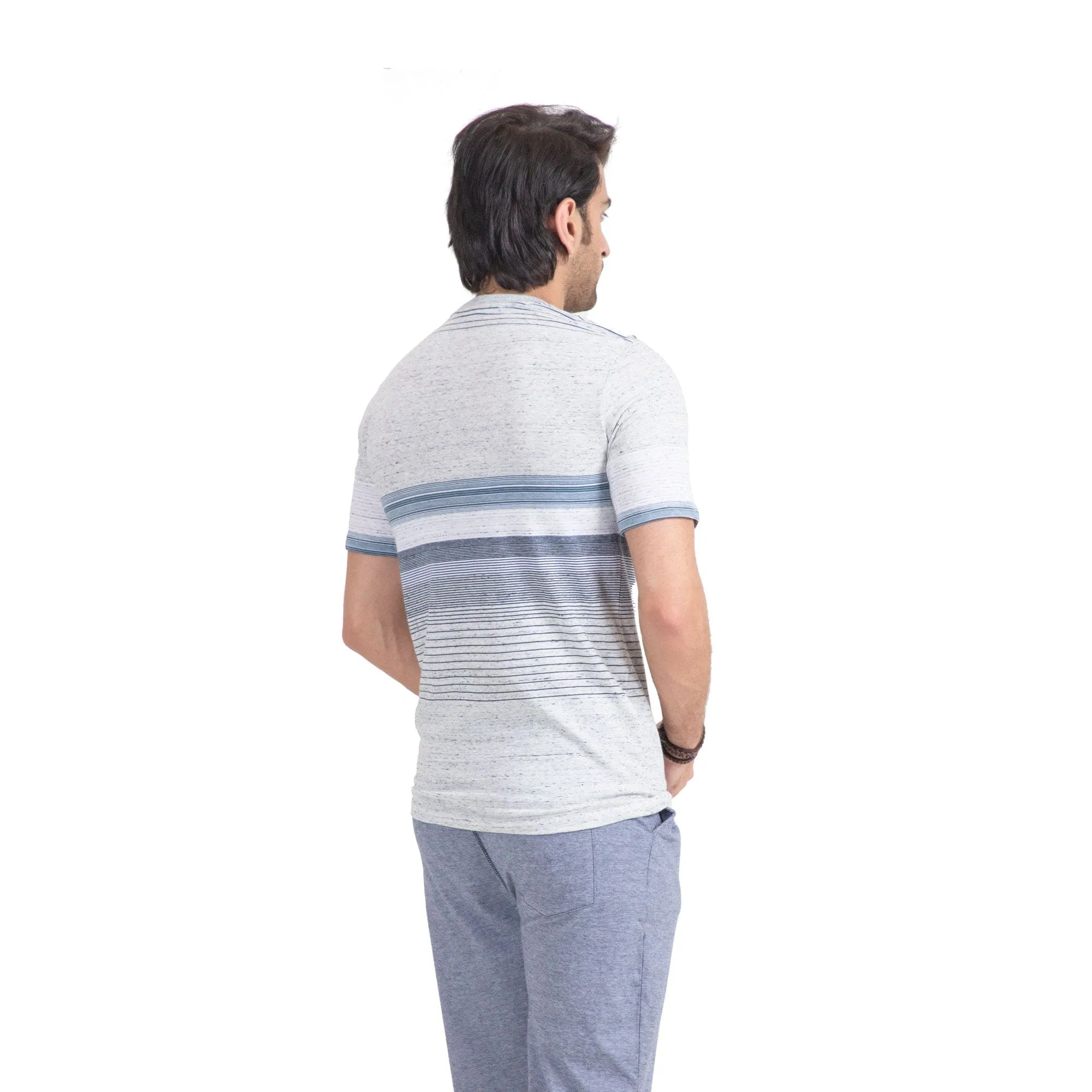 MEN'S TEXTURED YARN DYED TEE SHIRT