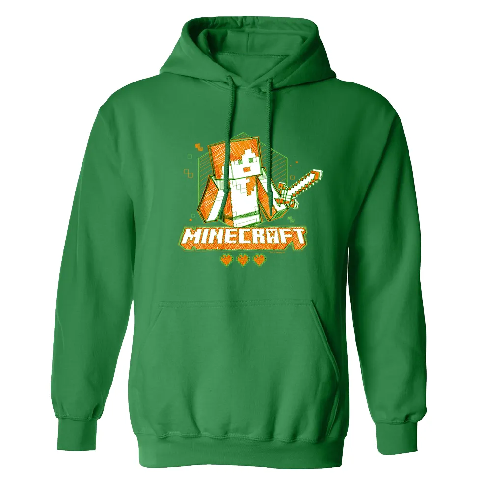 Minecraft Acid Sketch Alex Pullover Hoodie