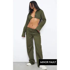 (Minor Fault) Khaki Cargo Trousers