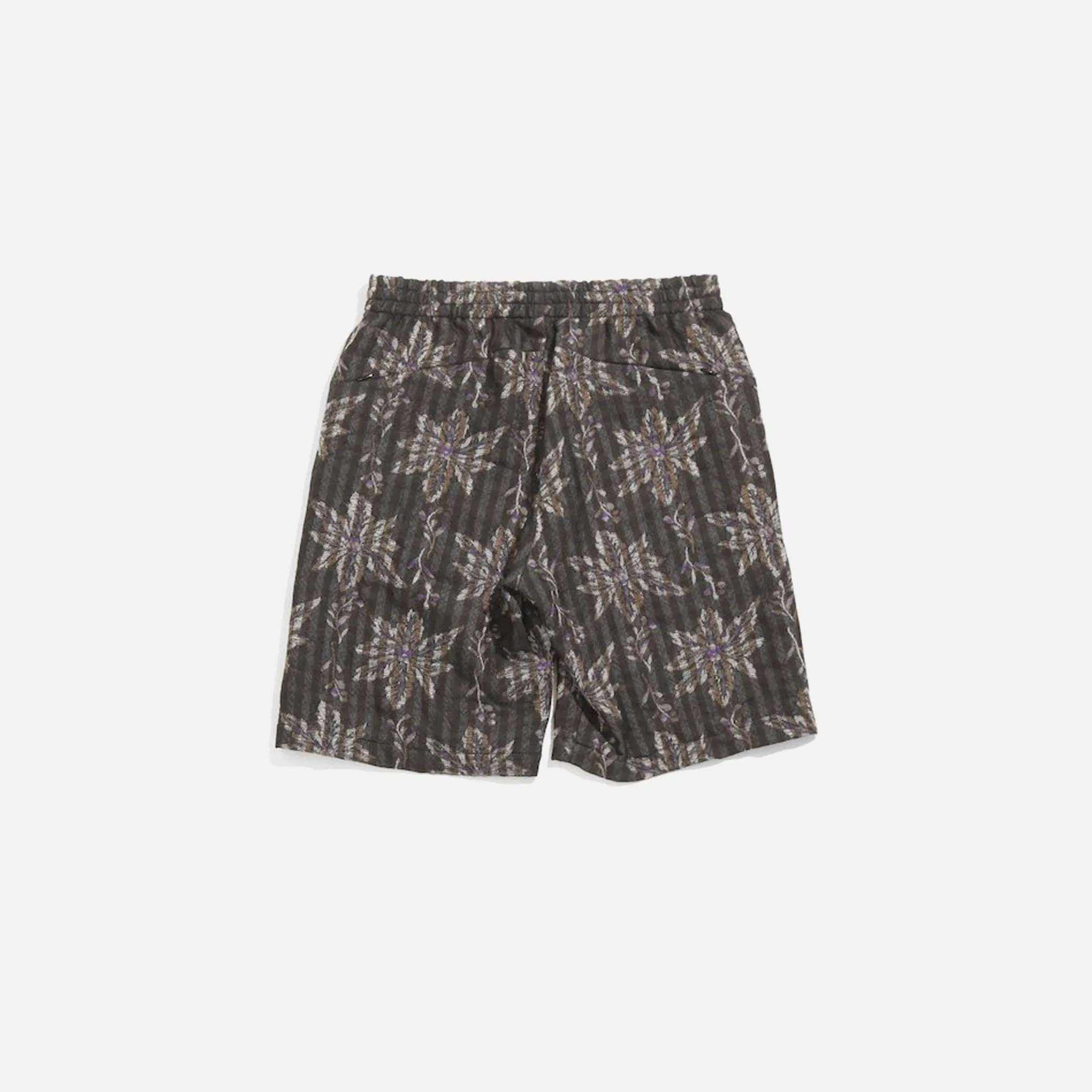 Needles Basketball Shorts W / CU / AC Flower Plaid Jq. - Charcoal