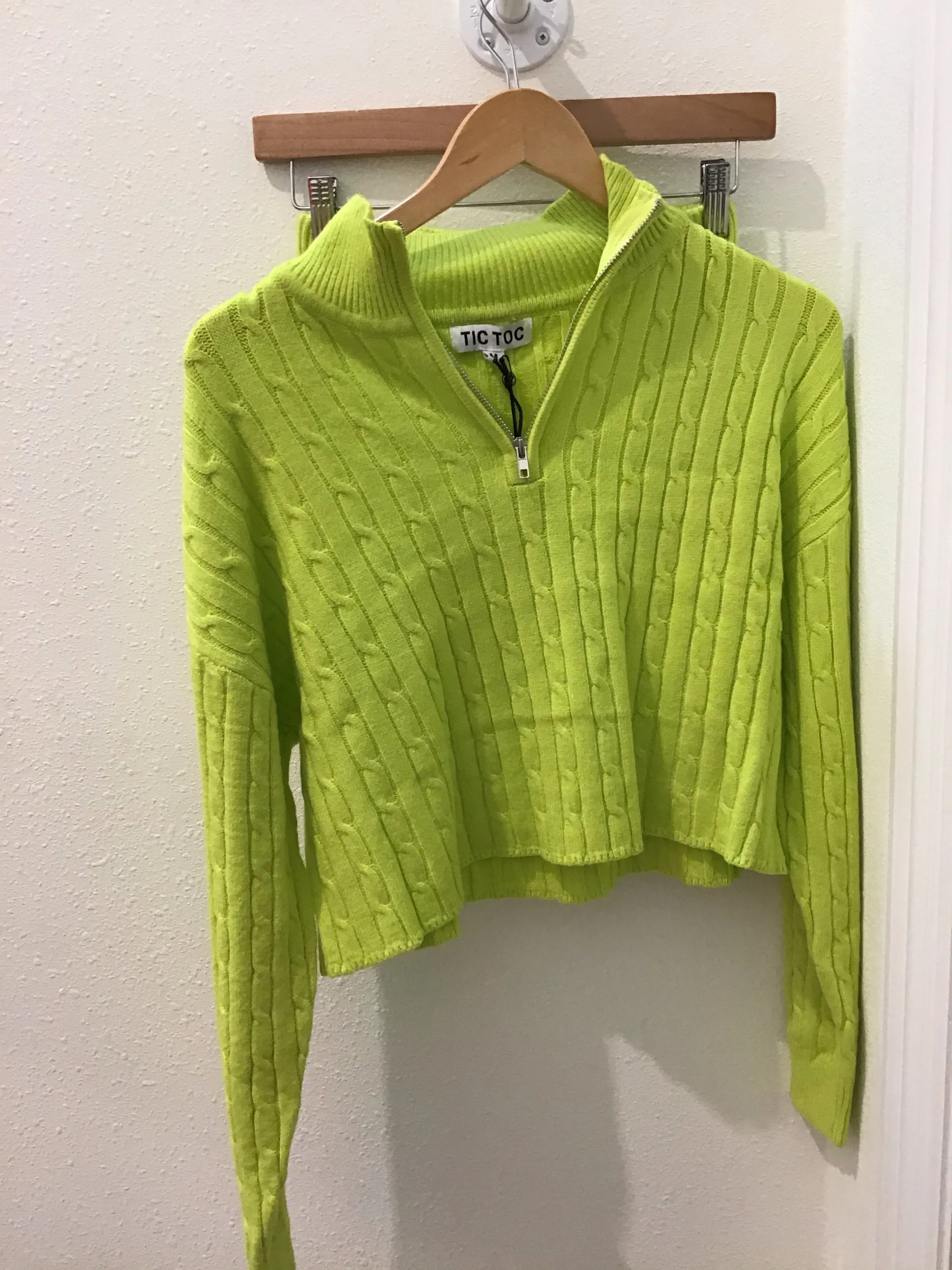 Neon Green Knit Set