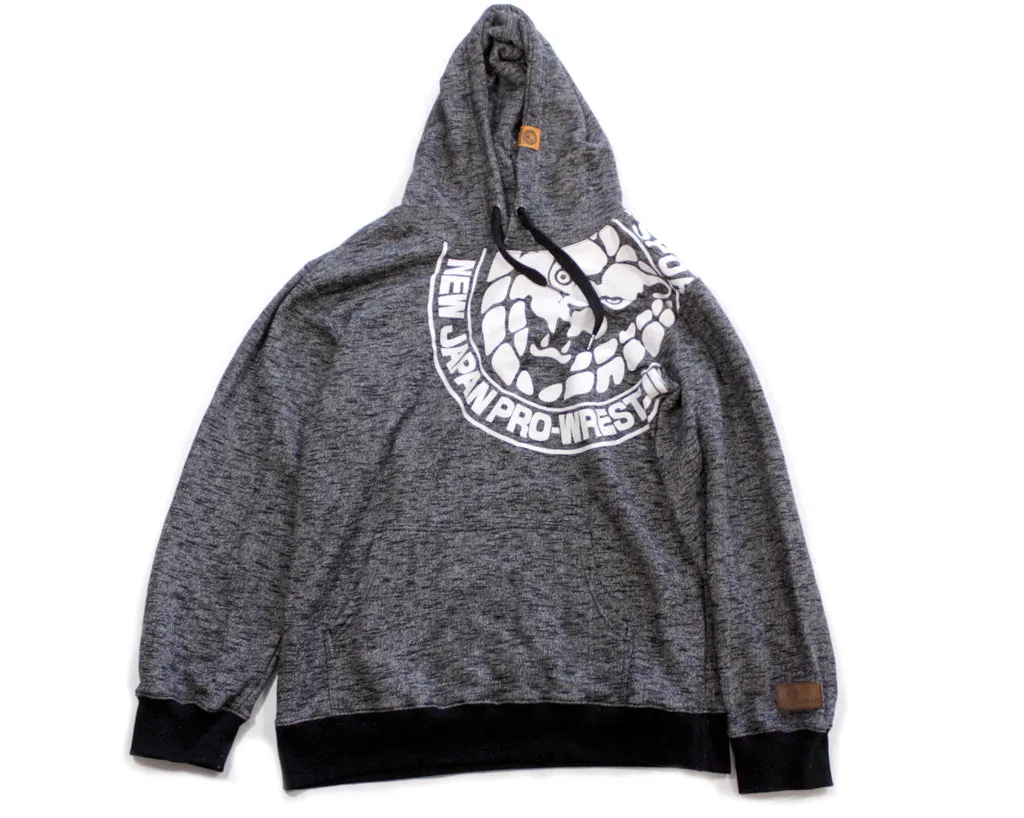 NJPW LIONMARK GRAY HOODIE XL