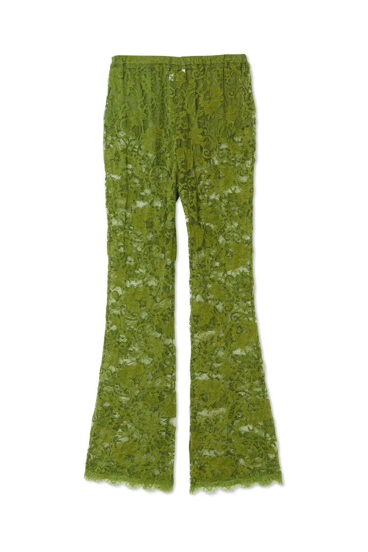 Olive Lace Diva Trousers