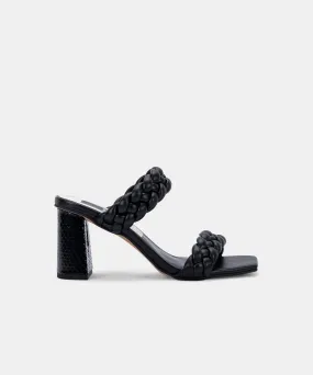 PAILY WIDE HEELS BLACK STELLA - re:vita