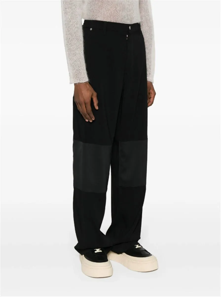 PANELLED STRAIGHT-LEG CARGO TROUSERS